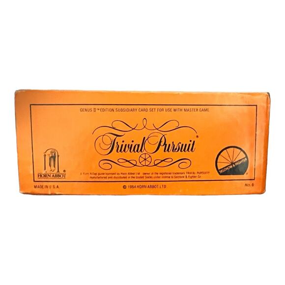 1984 Trivial Pursuit Genus II Edition Subsidiary Card Set for Use w/Master Game - Picture 9 of 9